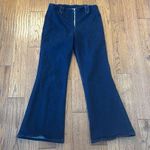 EXPRESS 70’s flare high rise dark wash jeans front zipper 8 Photo 1