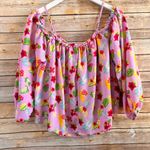 Romeo + Juliet Couture Blouse Women’s Size Medium Floral Cold Off Shoulder NWT Photo 1