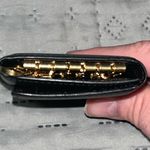 Valentino Garavani  Black Leather 6 ring Key Holder Wallet Case Photo 9