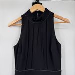 Badgley Mischka Old Money Jumpsuit sz 2 Black Rhinestone Trim Polyester NEW $189 Photo 2