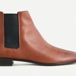 J.Crew NEW Pull-on Chelsea Leather Easy Boots Warm Sepia Brown AQ659 Photo 1