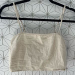 Billabong  Cream Linen Crop Tank Photo 0