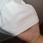 Adidas  Womens Primegreen V-Neck Shirt White Base Layer Long Sleeve Stretch Large Photo 9