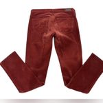 AG Adriano Goldschmied Women's 28 The Stevie Slim Straight Red Corduroy Photo 2