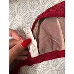 Victoria's Secret Victoria’s Secret Burgundy Lace Triangle Bralette – Size L Photo 4