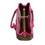 Coach  Mini Margot Signature Brown Pink Handbag Caryall Purse + Wallet Leather Photo 3
