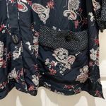 carole little Vintage  II Black Button Down Long Sleeve Blouse Photo 5