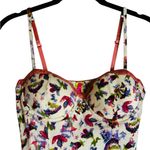 Pinkalicous Floral Cami Crop Top Corset Y2K Fairy Coquette Festival Size Small Pink Photo 1