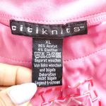 Citiknits Vintage Pink Beaded Star Cocktail Short Sleeve Top XL Photo 5