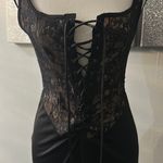 Lace up black dress Size M Photo 3