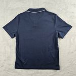 Untuckit Short Sleeve Polo Shirt Blue Women's Size Medium Cotton Photo 7