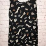 Alexandra Lee Sleeveless Fashionable Shoes Print Dress Size 10 Black Photo 9