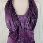 Taboo Vintage 90s Y2K Sparkly Halter Neck Maxi Dress Gown Size 3X Purple Fairy Photo 3
