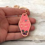 Taylor Swift  Metal Keychain Merch Getaway Car Pink Motel Key NEW Photo 1