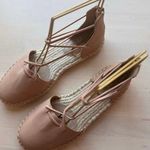 Eileen Fisher beige Lace Suede Espadrille size 6.5 Photo 0