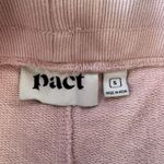 Pact  100% Organic Cotton Small Pink Pale Mauve Joggers Downtown Sweatpants Pocke Photo 2