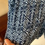 Bebop Blue Print Silky Elastic Waist Shorts Photo 3