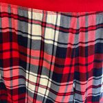 Pajamas Solid Red Top Plaid Pants Set Size M Photo 5