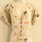 Willow & Clay NWOT  sheer blouse. Sz M Photo 3