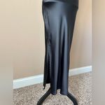 Topshop  | Black Satin Maxi Slip Dress Sz 2 Photo 7