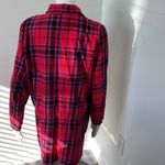 Victoria's Secret Victoria’s Secret Dreamer Red Plaid Sleep Shirt L Photo 4
