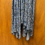 Maje  Rayemik Printed Midi Dress 3/4 Sleeves V-Neck Pullover Geometric Blue EU 38 Photo 9