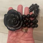 Bundle of Chunky Elastic Bracelets in Various Styles Most Brown, Black and Gray Photo 4