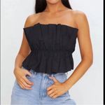 DO+BE NWT Strapless Purple Ruffle Top Photo 5