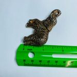 Elephant Jewelry Pin Brooch Textured Multiple Pattern Gold Silver Color Metal Photo 12