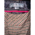 Eddie Bauer Women's Plaid Skirt Tan Black Red Petite 10 Wool Photo 3