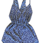 Maitai  short jumpsuit floral blue/white L lightweight Romper Photo 0