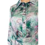 Current Air  Los Angeles Marbled Motif Button Down Shirt Midi Dress size Small Photo 5