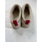 Women's Cozy Sherpa Slippers Size 8 Platform Nordic Trim Pull Tab Mules Red Photo 1