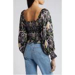 Cleobella Dakota Smocked Ruffle Peplum Long Sleeve Top Size Large Photo 4