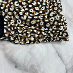 Coco reef  Animal Print/Black Reversible Fold Over High Waist Bikini Bottom L New Photo 4