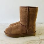UGG  AUSTRALIA Chestnut Suede Classic Short Shearling Boots - US 7 Photo 2