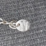 Triple Stand Opera Length Necklace Silver Flowers 36” Photo 3