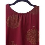 Sassafras Autumn Midi Dress XS Burgundy Gold Tree Print Fall Modest Boho Cottagecore Artsy Photo 10