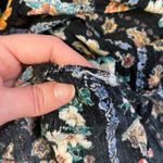 Gypsies & Moondust  Cold Shoulder Top Womens Size L Black‎ Floral Photo 6