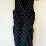 White House | Black Market SALE! B/W WHBM Striped Belted Romper Size 10 EUC Photo 1
