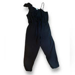 Parker Addison Black Spaghetti Strap Cropped Jumpsuit Romper Women's Size 12 Photo 6