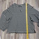 Madewell Long Balloon-Sleeve Crewneck Striped Tee Women’s XXS NWT Photo 2