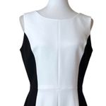 Preston & York Women’s Dress Sheath Classic Black White Color Block Size 8 Photo 4