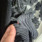 French Connection  Juri Mozard Caballo Lace Sleeve Sweater Cotton Black Size XS Photo 5