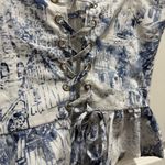 Dress Forum NWT  Blue and White Corset Women's Top. Photo 2