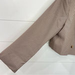 Pretty Little Thing Plus Brown Dogtooth Double Breasted Cropped Blazer NWT 18 Photo 4