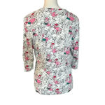 Coral Bay  women’s Christmas flamingo print top size petite medium Photo 5