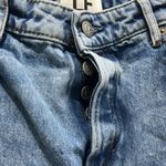 Lovers + Friends  Button Fly Reece High Rise Slim Straight Denim Jeans Sz 30 Photo 5