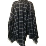 Umgee ‎ NWT blue plaid poncho women’s size small Photo 4