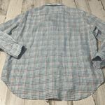 Frank & Eileen Linen Button Down Size Small Blue Photo 5